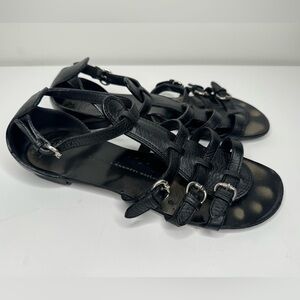 Giuseppe Zanotti Gladiator Black Sandals - Size 38.5